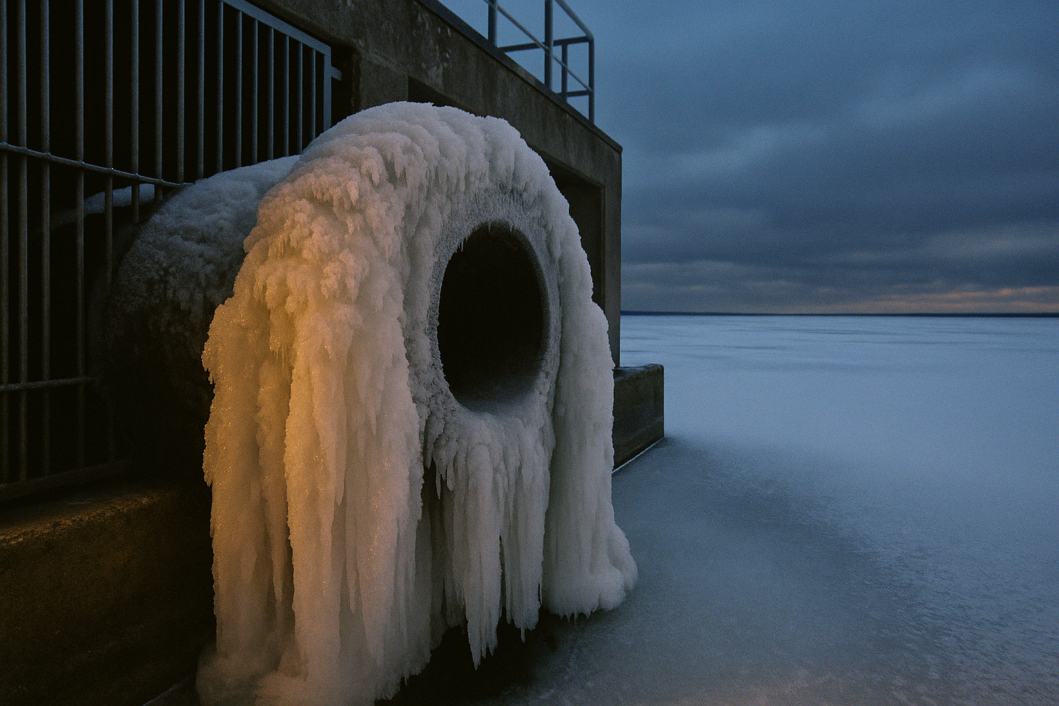 Ispropp i vattenintaget tvingar Karlsborg till reservvatten – tusentals påverkas av förändrad smak