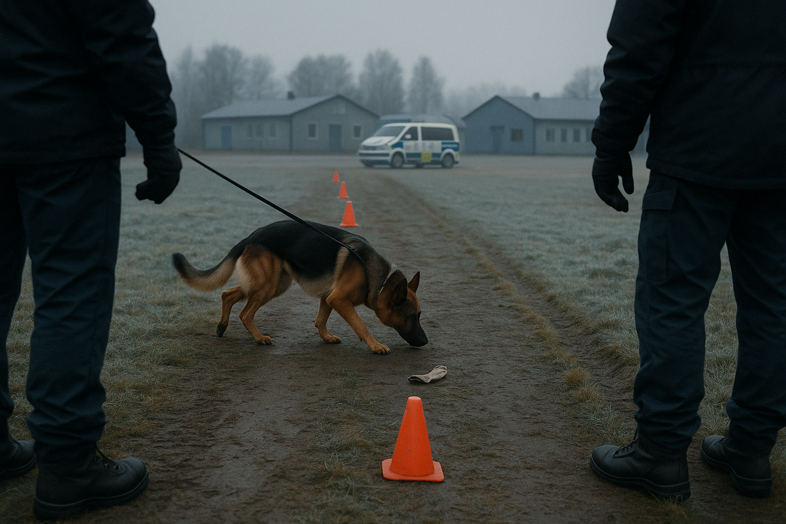 Karlsborg tränar landets polishundar när Tass jagar spår åt polisen