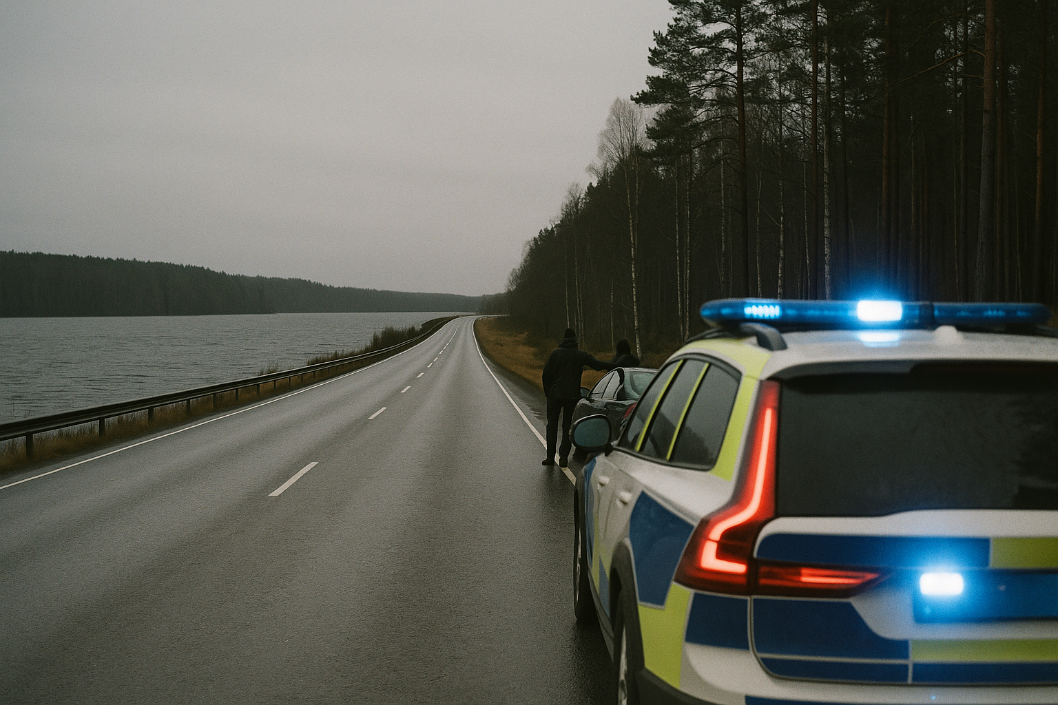 Polis misstänker rattfylleri vid Borasjön i Laxå