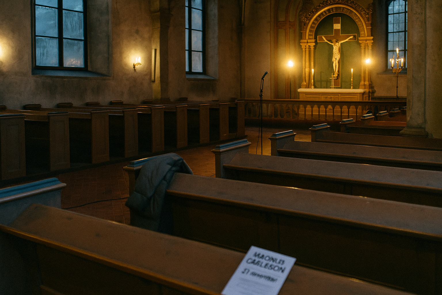 Fästningsmuseet tar Magnus Carlsson till kyrkan i Karlsborg